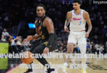 Cleveland cavaliers vs miami heat match player stats