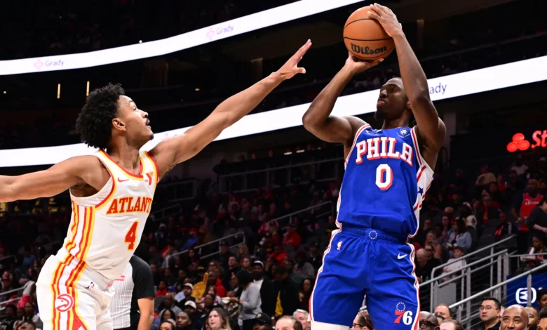 76ers vs atlanta hawks match player stats