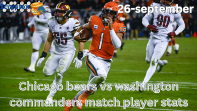 Chicago bears vs washington commanders match player stats