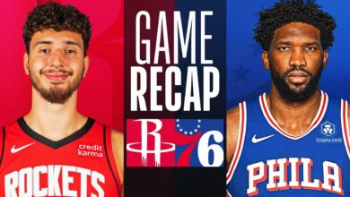 Houston rockets vs 76ers match player stats