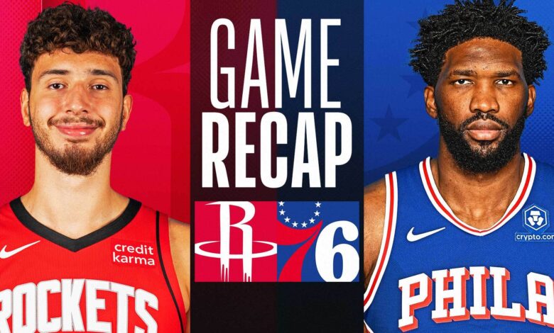 Houston rockets vs 76ers match player stats