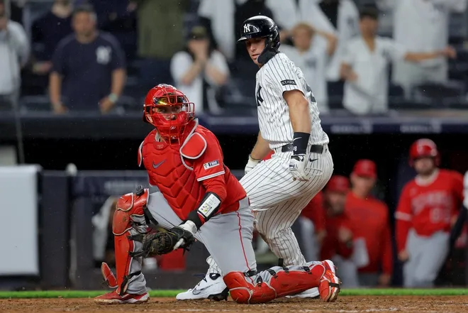 Los angeles angels vs yankees match player stats
