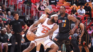 Miami heat vs knicks match player stats